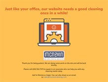 Tablet Screenshot of mcnevincleaning.com